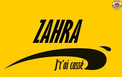 ZAHRA jt&eacute; cass&eacute; wooow lol ;-)